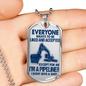 "I am a Pipeliner - I dont give a sh*t" Silver/Gold Dog Tag Necklace!
