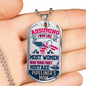 Pipeliner's Mom 18K Gold/Silver Dog TagNecklace!