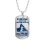 "I am a Pipeliner - I dont give a sh*t" Silver/Gold Dog Tag Necklace!