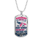 Pipeliner's Mom 18K Gold/Silver Dog TagNecklace!