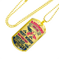Pipeliner's Mom 18K Gold/Silver Dog TagNecklace!