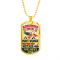 Pipeliner's Mom 18K Gold/Silver Dog TagNecklace!