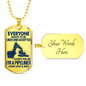 "I am a Pipeliner - I dont give a sh*t" Silver/Gold Dog Tag Necklace!