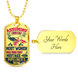 Pipeliner's Mom 18K Gold/Silver Dog TagNecklace!