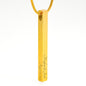PERSONALISED High Quality Vertical Bar Necklace