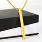 PERSONALISED High Quality Vertical Bar Necklace
