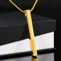 PERSONALISED High Quality Vertical Bar Necklace