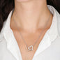 "To My Wife - First Forever Always" Interlocking Heart Necklace