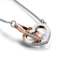 "To My Wife - Together We're Everything" Interlocking Hearts Necklace