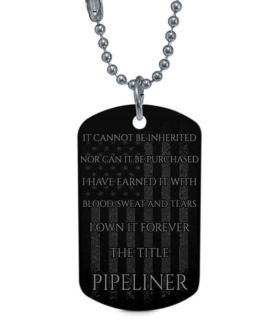 The Title Pipeliner Dog Tag