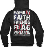 Family Faith Friends Flag Pipeline Shirt! - Pipeline Proud - 15