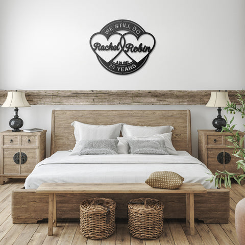 25 Years Anniversary Metal Wall Art