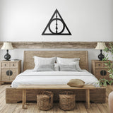 Harry Potter Deathly Hallows Wand Metal Wall Art