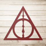 Harry Potter Deathly Hallows Wand Metal Wall Art