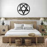 Heartagram Metal Wall Art