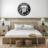 I Love Guns Titties and 4x4 Metal Wall Art