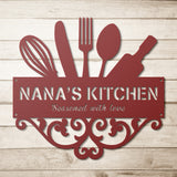 Nana's Kitchen Metal Wall Art