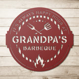 Personalized Barbeque Metal Wall Art