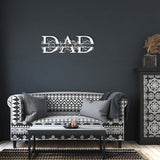Personalized DAD Split with Children Names Metal Art