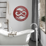 Personalized Dragon Infinity Round Metal Sign