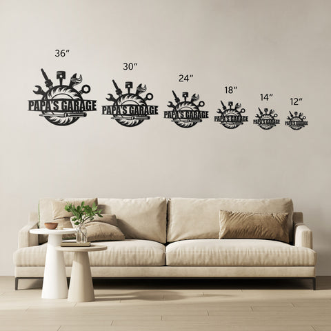 Personalized Man Cave or Garage Tools Metal Sign
