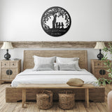 Personalized Mother and Children Tree of Life with Special Message Metal Wall Art