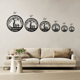 Personalized Mother and Children Tree of Life with Special Message Metal Wall Art