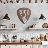 Personalized Pick Guitar Rock Hands Metal Wall Art