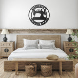 Personalized Sewing Metal Sign