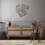 Triskelion Floral Metal Wall Art