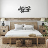 Welcome to Wonderland Metal Sign