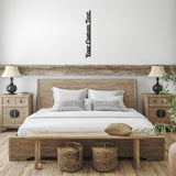 Your Custom Text Vertical Metal Wall Art