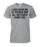 I Love Being Me Unisex Cotton Tee