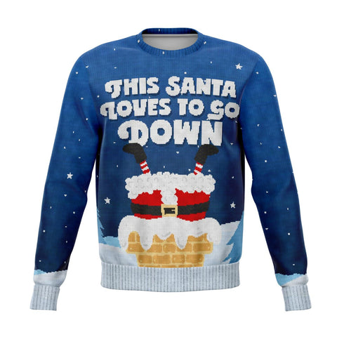 Funny Pipeline "This Santa Loves to Goes Down" Sweatshirt!
