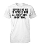 I Love Being Me Unisex Cotton Tee