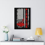 Pipeline US Flag Vertical Canvas