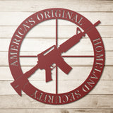 America's Original Homeland Security AR-15 Metal Art