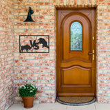 Bull vs Bear Metal Wall Art