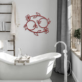 Cancer Floral Metal Wall Art