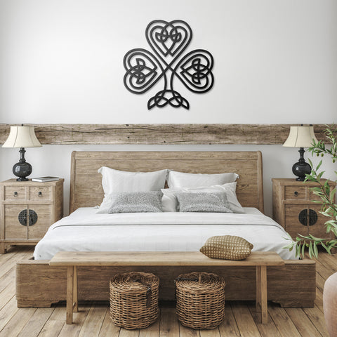 Celtic Irish Shamrock Metal Art