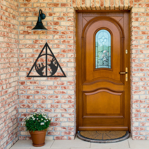 Deathly Hallows Metal Wall Art