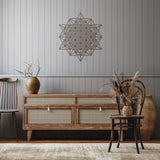Grid of Life Sacred Geometry Metal Wall Art