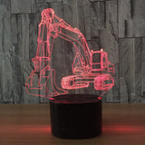 EXCAVATOR 3D Lamp with 7 Changeable Colors [FREE SHIPPING]