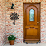 Lotus Unalome Metal Wall Art