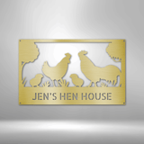 Hen House Monogram - Steel Sign