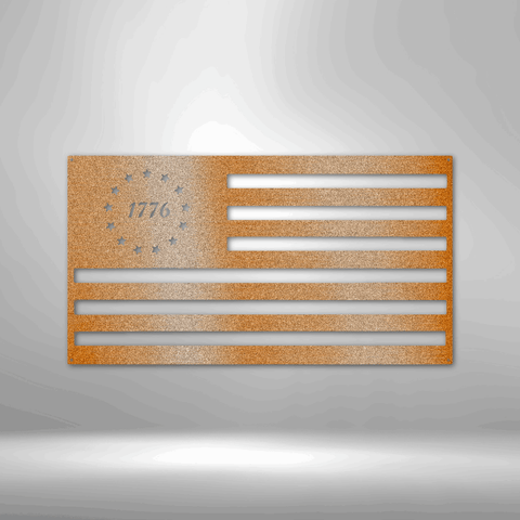 1776 Flag - Steel Sign