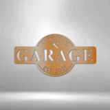 Garage Monogram - Metal Sign