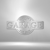 Garage Monogram - Metal Sign