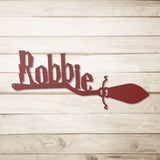 Personalized Broomstick Metal Wall Art