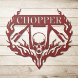 Personalized Chopper Garage Sign